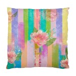 stripes floral print Standard Cushion Case (One Side) Front