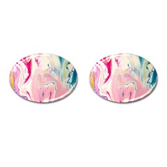 Marble Print Cufflinks (oval) by designsbymallika