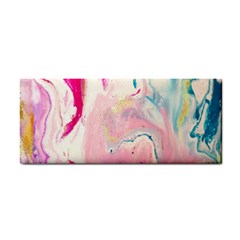 Marble Print Hand Towel by designsbymallika