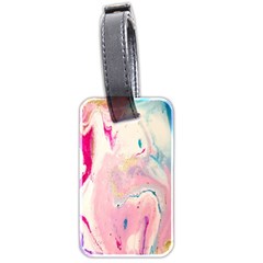 Marble Print Luggage Tag (two Sides) by designsbymallika