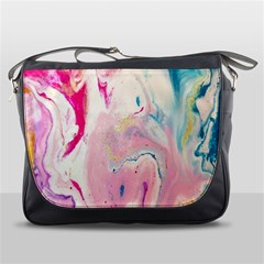 Marble Print Messenger Bag by designsbymallika