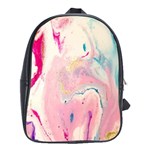 marble print School Bag (XL) Front