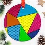 abstract print Ornament (Round) Front