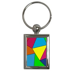 Abstract Print Key Chain (rectangle) by designsbymallika