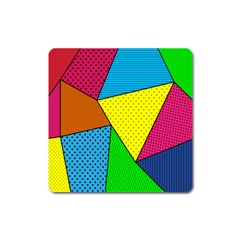 Abstract Print Square Magnet by designsbymallika