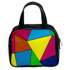 Abstract Print Classic Handbag (two Sides)