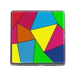 Abstract Print Memory Card Reader (square 5 Slot) by designsbymallika