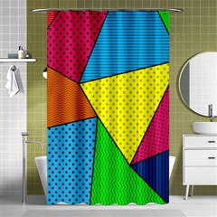 Abstract Print Shower Curtain 48  X 72  (small)  by designsbymallika