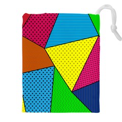 Abstract Print Drawstring Pouch (5xl)