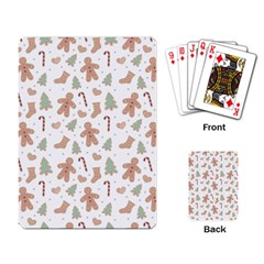 Ginger Christmas Pattern Playing Cards Single Design (rectangle) by designsbymallika