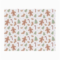 Ginger Christmas Pattern Small Glasses Cloth (2 Sides) by designsbymallika