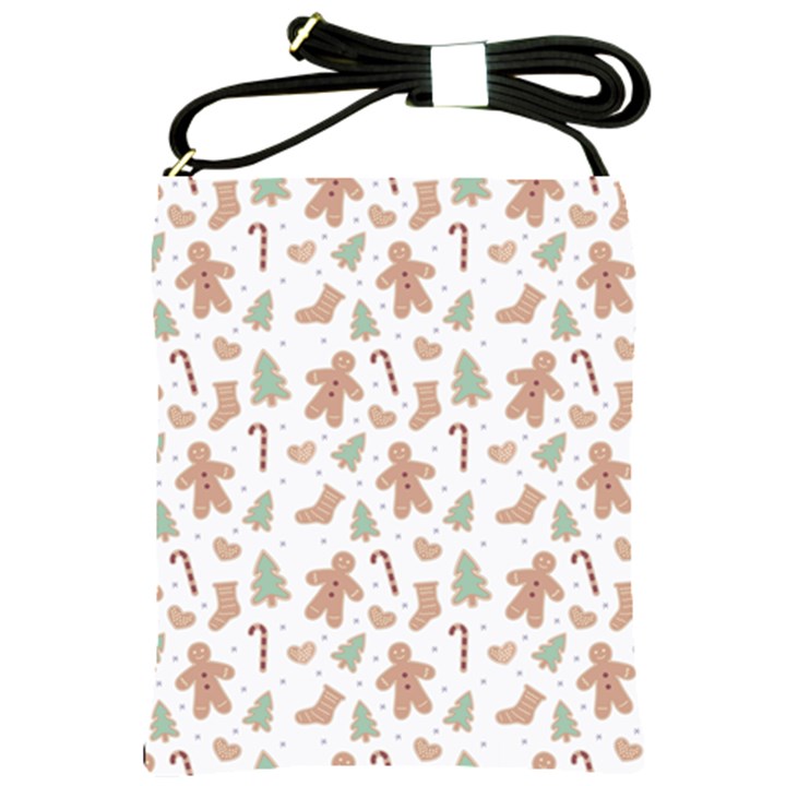 ginger christmas pattern Shoulder Sling Bag