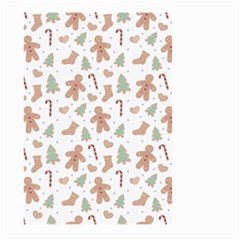 Ginger Christmas Pattern Large Garden Flag (two Sides) by designsbymallika