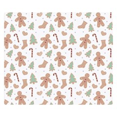 Ginger Christmas Pattern Double Sided Flano Blanket (small)  by designsbymallika