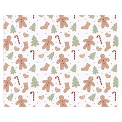 Ginger Christmas Pattern Double Sided Flano Blanket (medium)  by designsbymallika