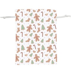 Ginger Christmas Pattern  Lightweight Drawstring Pouch (xl) by designsbymallika