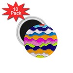 bubble liquid print 1.75  Magnets (10 pack)  Front