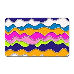 Bubble Liquid Print Magnet (rectangular) by designsbymallika