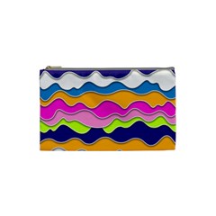 Bubble Liquid Print Cosmetic Bag (small) by designsbymallika