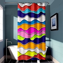 Bubble Liquid Print Shower Curtain 36  X 72  (stall)  by designsbymallika