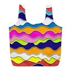 Bubble Liquid Print Full Print Recycle Bag (l) by designsbymallika