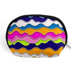 Bubble Liquid Print Accessory Pouch (medium) by designsbymallika