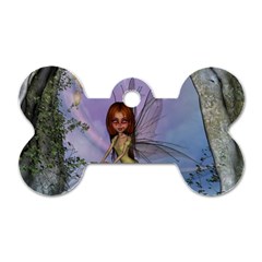 Cute Ittle Fairy With Ladybug Dog Tag Bone (one Side) by FantasyWorld7