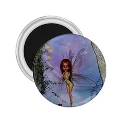 Cute Ittle Fairy With Ladybug 2 25  Magnets by FantasyWorld7