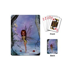 Cute Ittle Fairy With Ladybug Playing Cards Single Design (mini) by FantasyWorld7