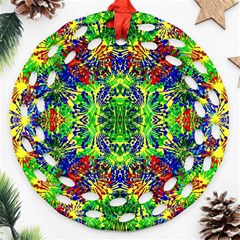 Ab 118 1 Round Filigree Ornament (two Sides) by ArtworkByPatrick