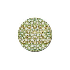 Snowflakes Slightly Snowing Down On The Flowers On Earth Golf Ball Marker (10 Pack) by pepitasart