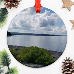 Lake Wallenpaupack Ornament (round) by canvasngiftshop