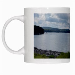 Lake Wallenpaupack White Mugs by canvasngiftshop