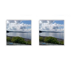 Lake Wallenpaupack Cufflinks (square) by canvasngiftshop