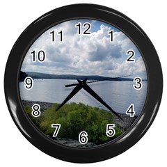 Lake Wallenpaupack Wall Clock (black) by canvasngiftshop