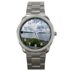 Lake Wallenpaupack Sport Metal Watch by canvasngiftshop