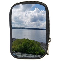 Lake Wallenpaupack Compact Camera Leather Case by canvasngiftshop