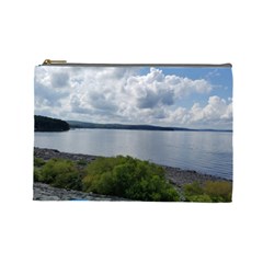 Lake Wallenpaupack Cosmetic Bag (large) by canvasngiftshop