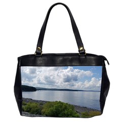 Lake Wallenpaupack Oversize Office Handbag (2 Sides) by canvasngiftshop