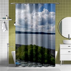 Lake Wallenpaupack Shower Curtain 48  X 72  (small)  by canvasngiftshop