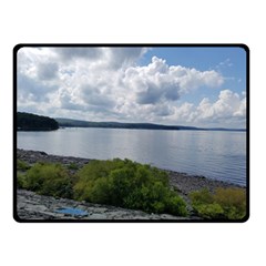 Lake Wallenpaupack Double Sided Fleece Blanket (small)  by canvasngiftshop