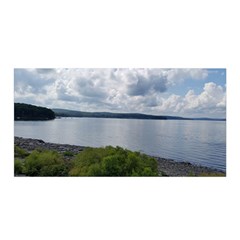 Lake Wallenpaupack Satin Wrap by canvasngiftshop