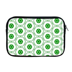 White Green Shapes Apple Macbook Pro 17  Zipper Case by Mariart