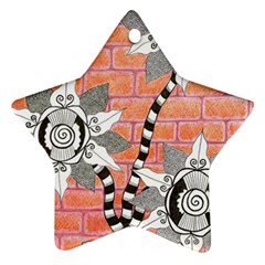 Brick Wall Flower Pot Star Ornament (two Sides) by okhismakingart