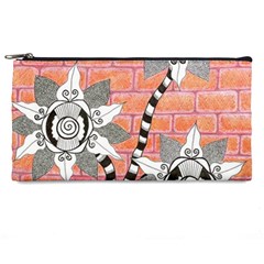 Brick Wall Flower Pot Pencil Cases by okhismakingart