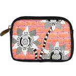 Brick Wall Flower Pot Digital Camera Leather Case Front