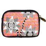 Brick Wall Flower Pot Digital Camera Leather Case Back