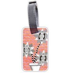 Brick Wall Flower Pot Luggage Tag (one Side) by okhismakingart