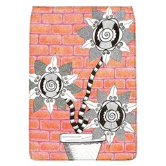 Brick Wall Flower Pot Removable Flap Cover (l) by okhismakingart