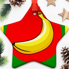 Banana Republic Flags Yellow Red Ornament (star) by HermanTelo